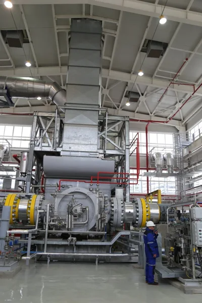 Equipment at CS-3, Kazakhstan–China gas pipeline
